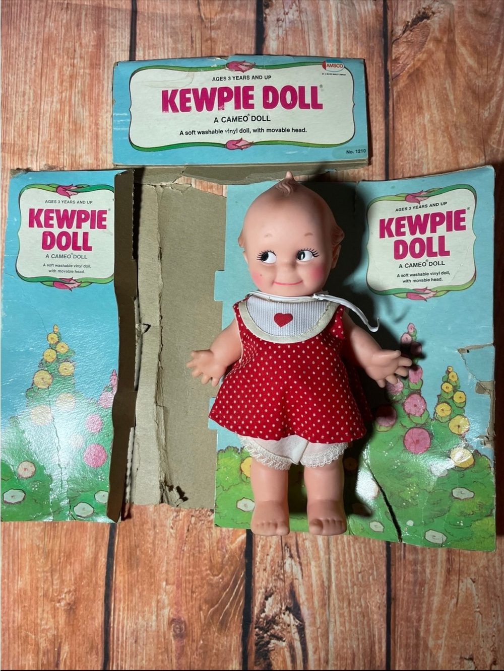 Vintage Kewpie Doll Damaged Box 1970s